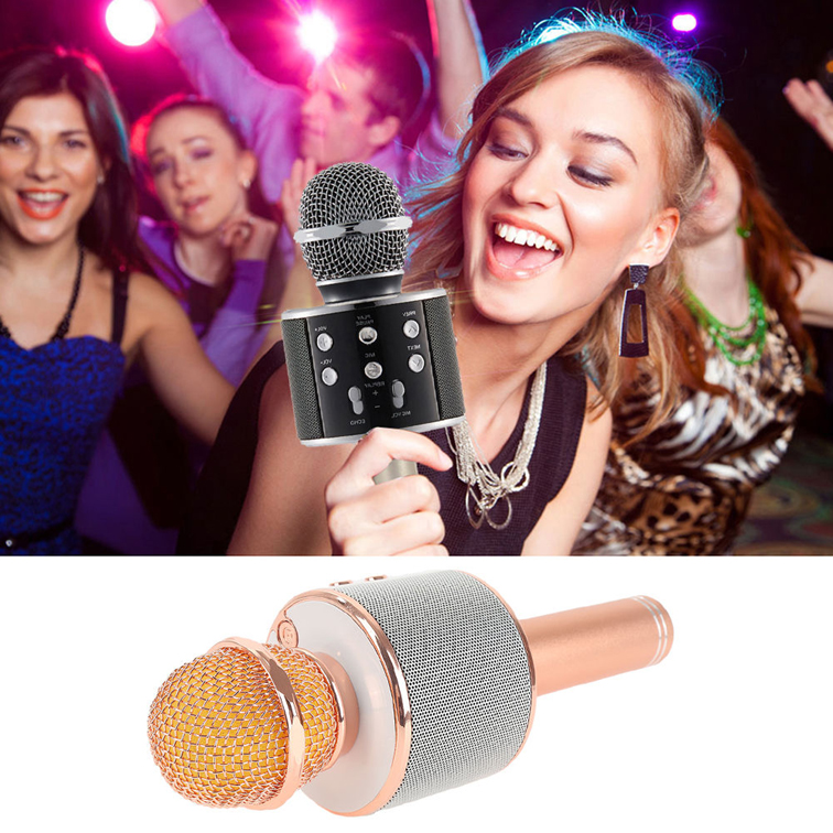 Microphones - Wireless Bluetooth Karaoke Microphone Speaker was sold ...