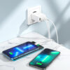Hoco 4 Port USB Charger 18W + TYPE-C Cable - Image 2