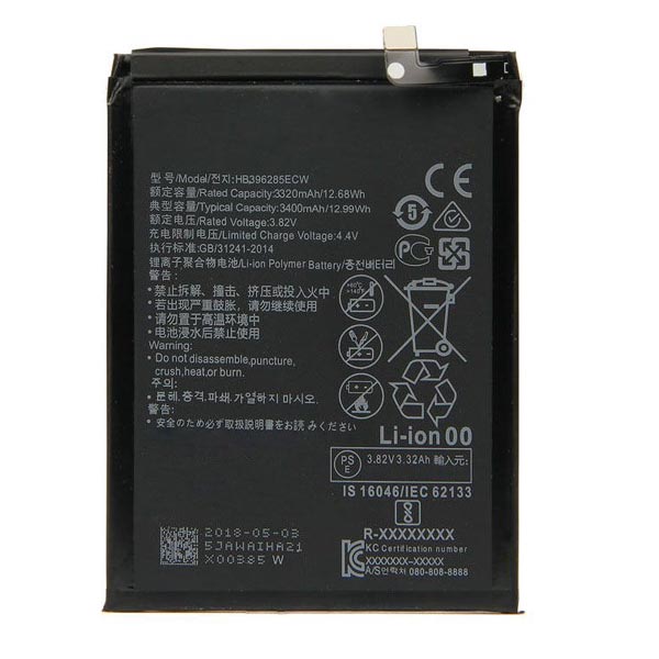 Replacement Battery For Huawei P20 Hb396285ecw Wirelab 3435