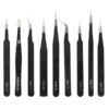 Anti-Static Tweezers Set for Cellphone, Electronic Repair - 10 Piece - Image 5