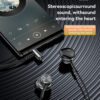 YESIDO YH40 3.5mm Plug Wired HiFi Sound Music Earphones with Mic - Image 3