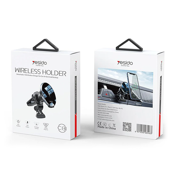 Yesido C131 Magnetic Wireless Car Holder Car Mount Charger - Image 3