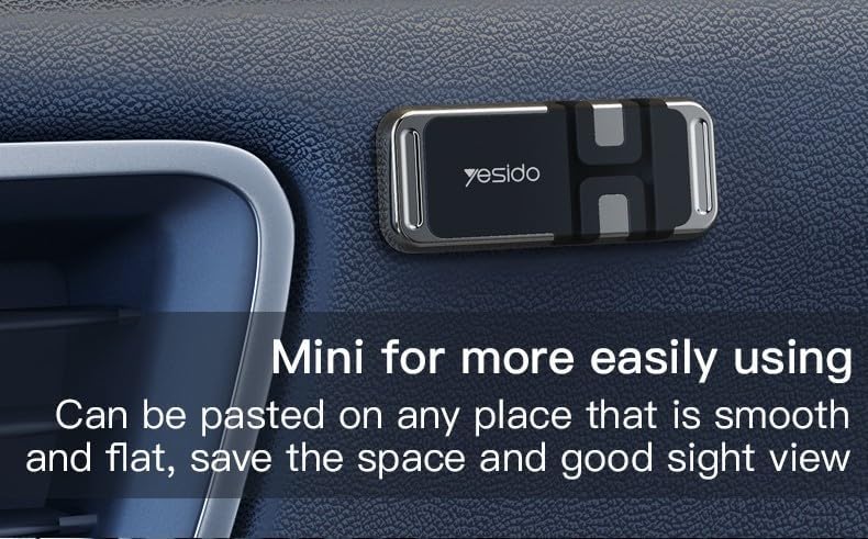 Yesido C113 Zinc Alloy Car Magsafe Magnetic Phone Holder with Cable Clip Function(Black) - Image 4