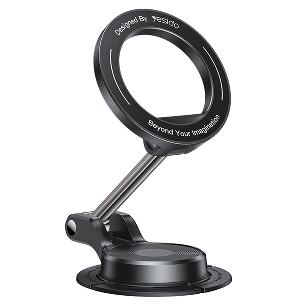 YESIDO C218 Compitable with Magsafe Car Phone Mount Stand Dual Axis Folding 360 Degree Rotating Magnetic Holder
