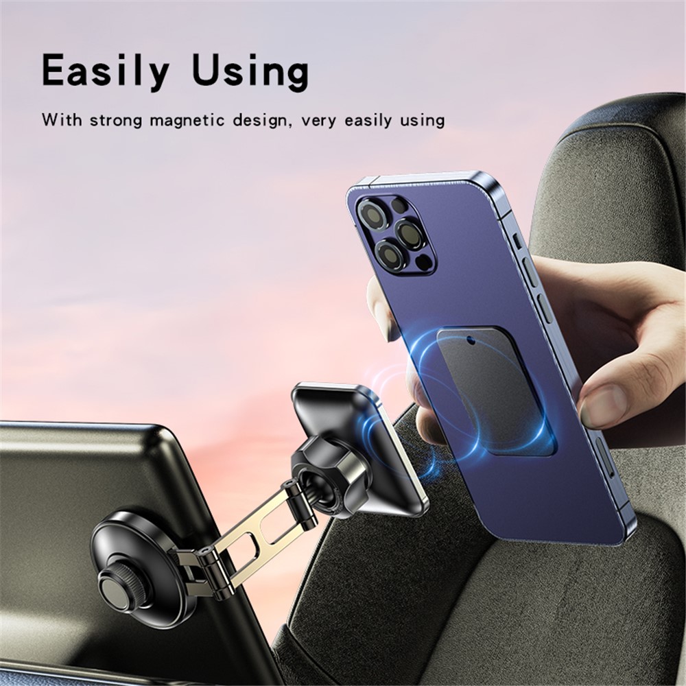 YESIDO C264 Dual Shaft Car Dashboard Monitor Mount Magnetic Phone Holder Adjustable Cellphone Stand - Image 3