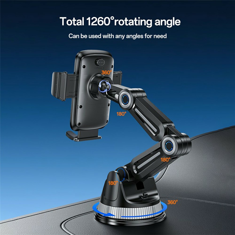 YESIDO C275 Car Dashboard Mount Suction Cup Base Truck Phone Holder Bracket for 4.7-7.2 Cellphones - Image 2