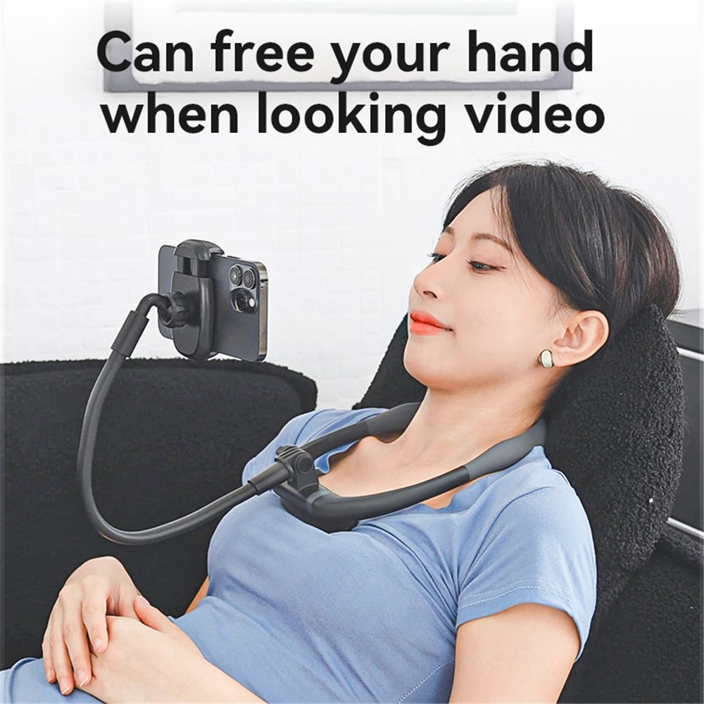 YESIDO C291 Neck Mount Phone Holder Aluminum Alloy Rotation View Phone Neck Bracket - Image 3
