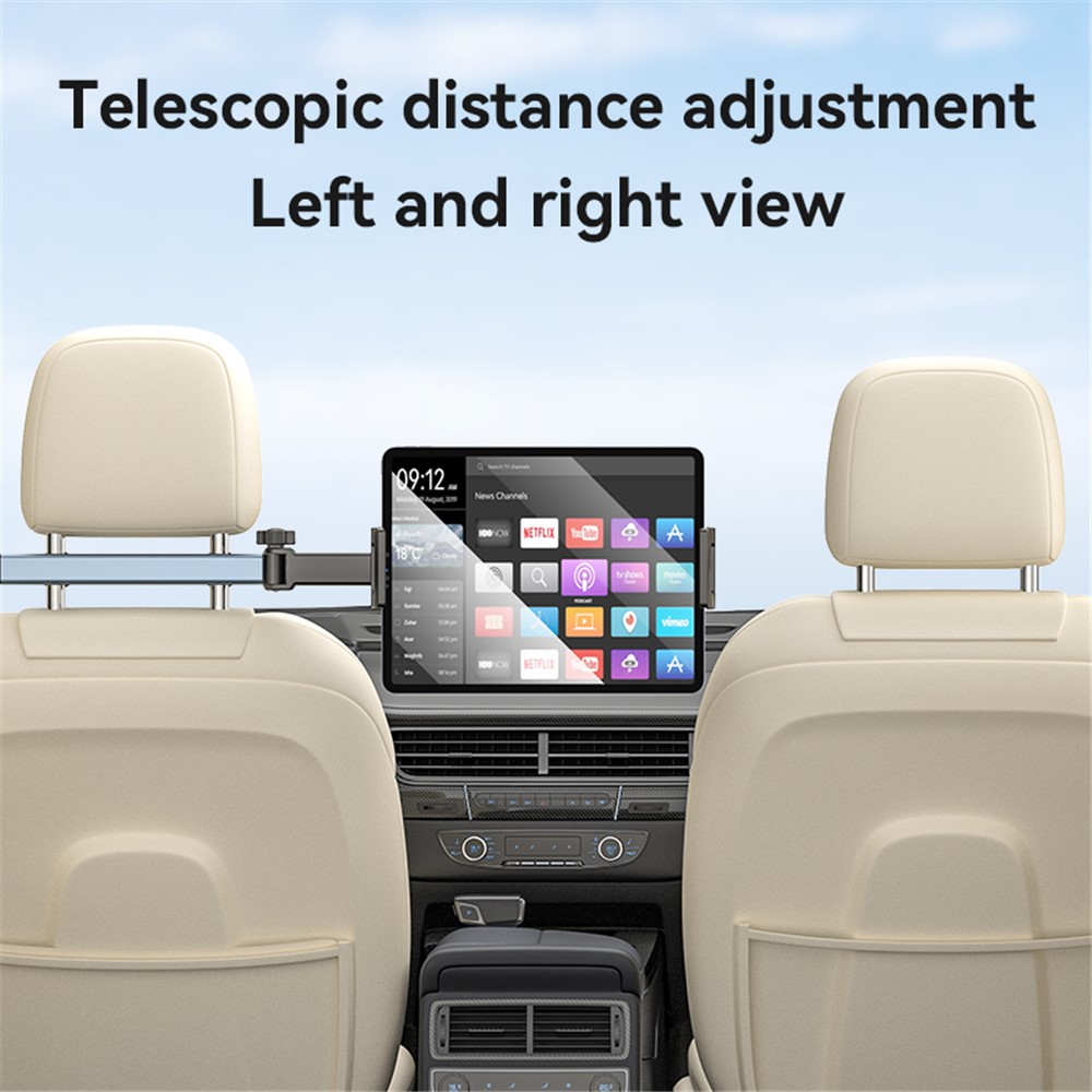 YESIDO C294 Car Seat Back Phone Tablet Holder Foldable Car Headrest Mount Phone Bracket - Image 4