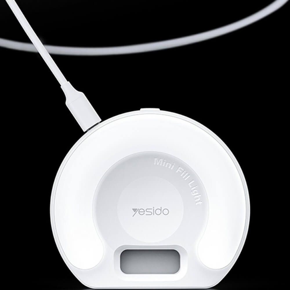 Yesido DH13 Clip-On Selfie Light - 400mAh Battery, 5-Hour Duration - Image 2