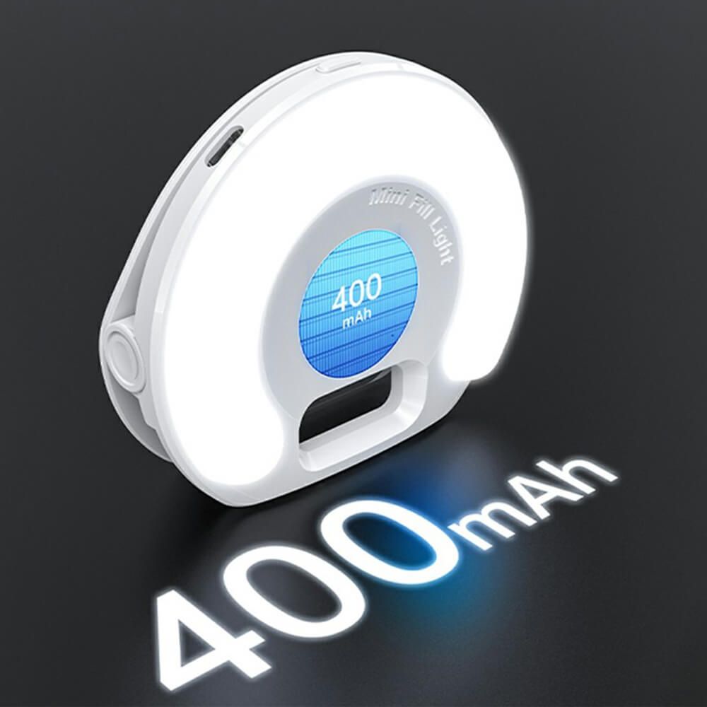 Yesido DH13 Clip-On Selfie Light - 400mAh Battery, 5-Hour Duration - Image 3