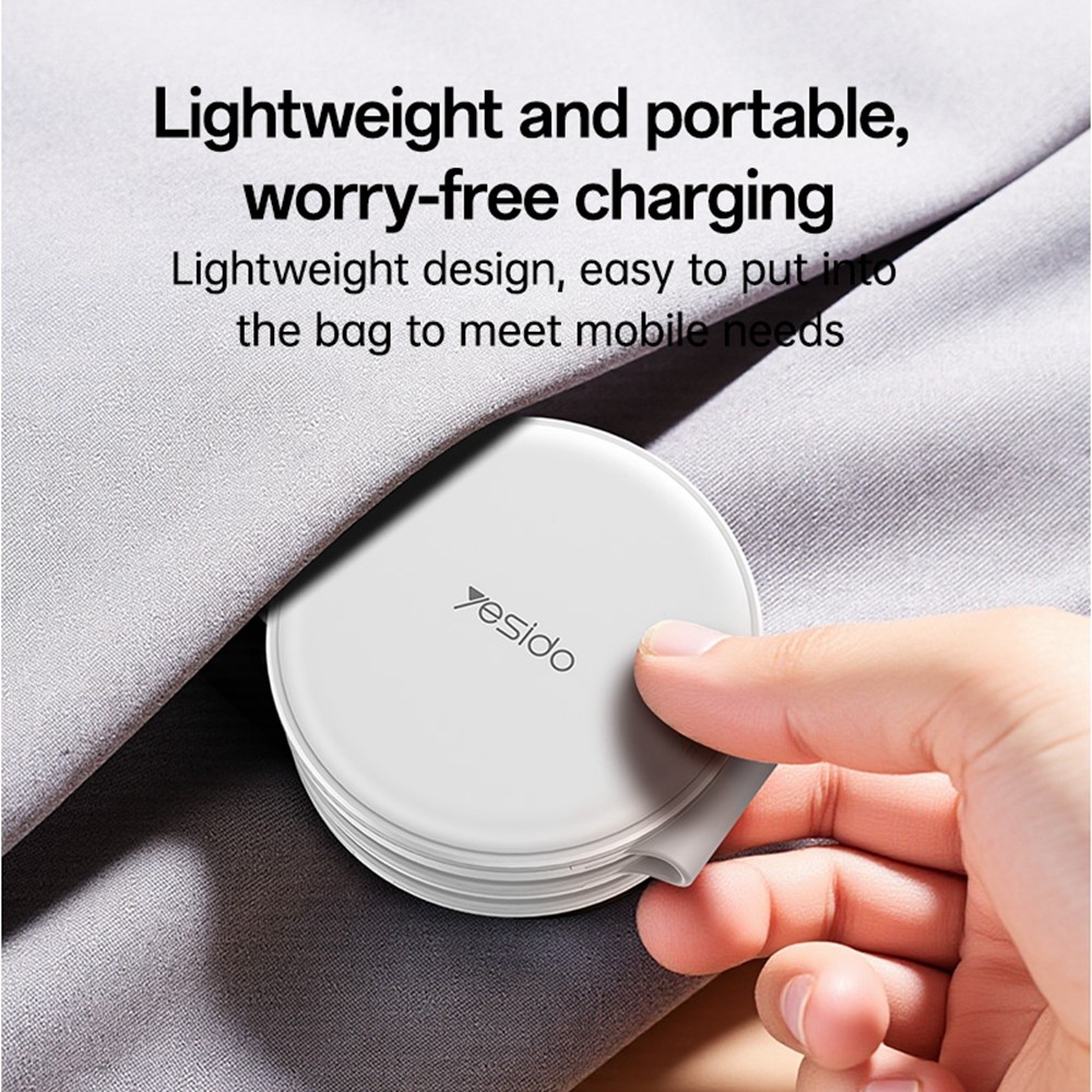 YESIDO DS29 5 in 1 Portable Storage Box Foldable Wireless Charger Phone Stand for Phone / Earbuds / Watch - Image 3