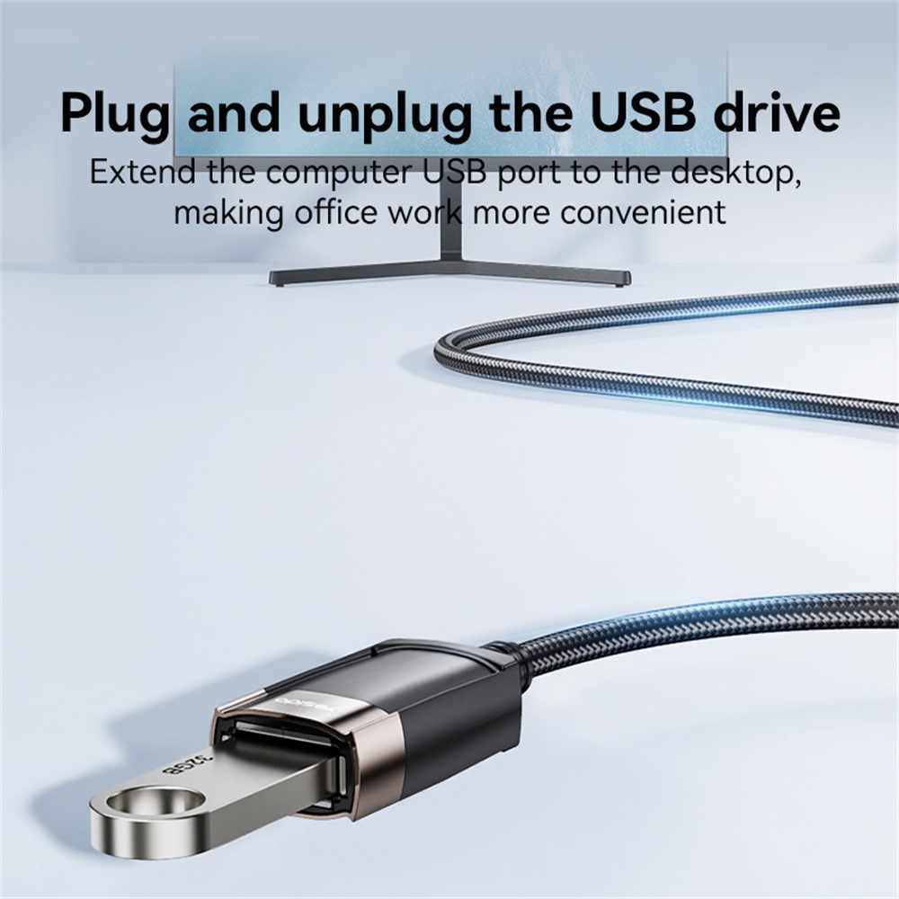 YESIDO GS26 1.5m USB 2.0 Extension Cable 480Mbps High Speed TPE Wire for Keyboard / Mouse / Printer - Image 6