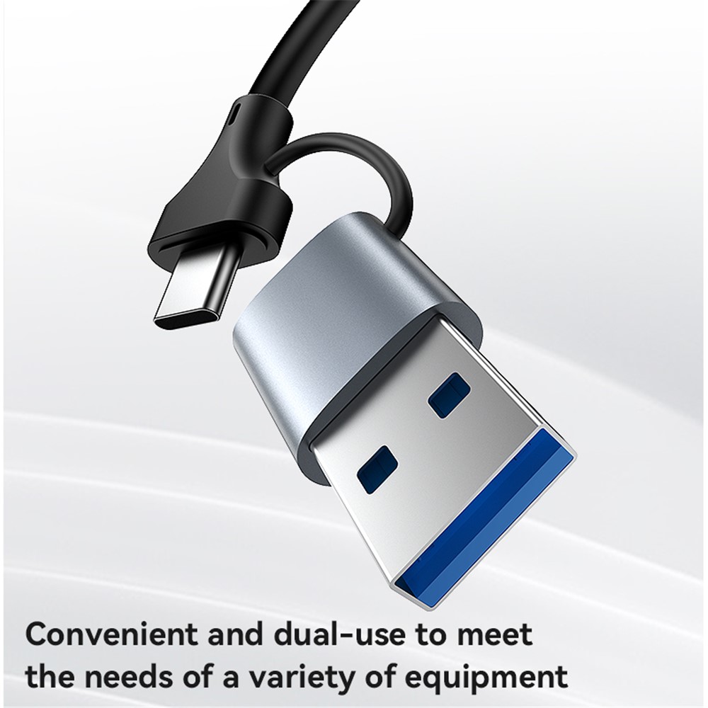 YESIDO HB26 USB+Type-C 2-in-1 Gigabit Ethernet Converter for PC / Mobile Phone / Tablet - Image 5
