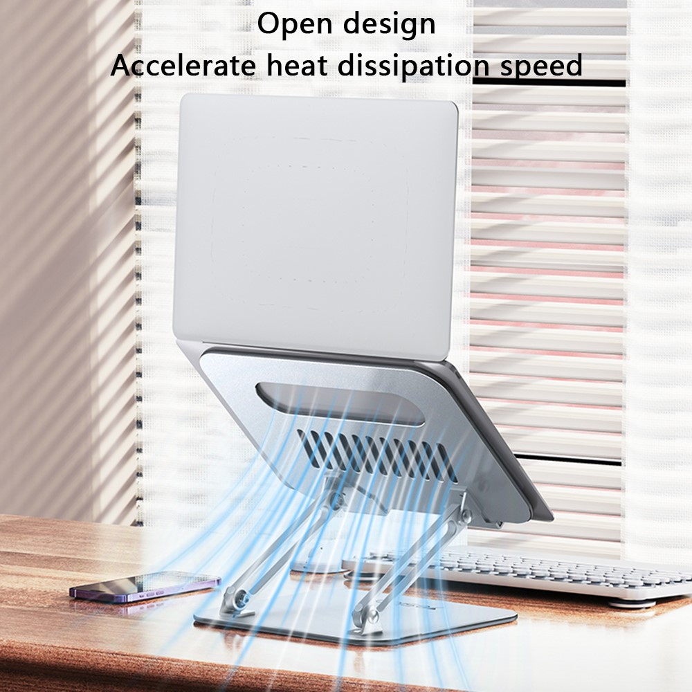 YESIDO LP05 Folding Portable Desktop Laptop Holder Multi-Angle Adjustable Aluminum Alloy Notebook Stand - Image 4