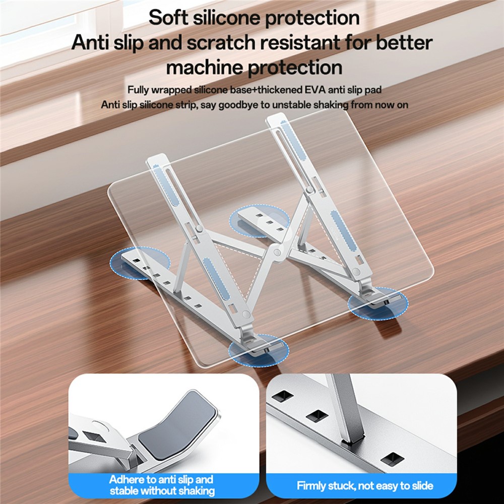 YESIDO LP07 For 13 - 20 Inch Laptop Bracket Height Adjustable Aluminum Alloy Notebook Stand - Image 6