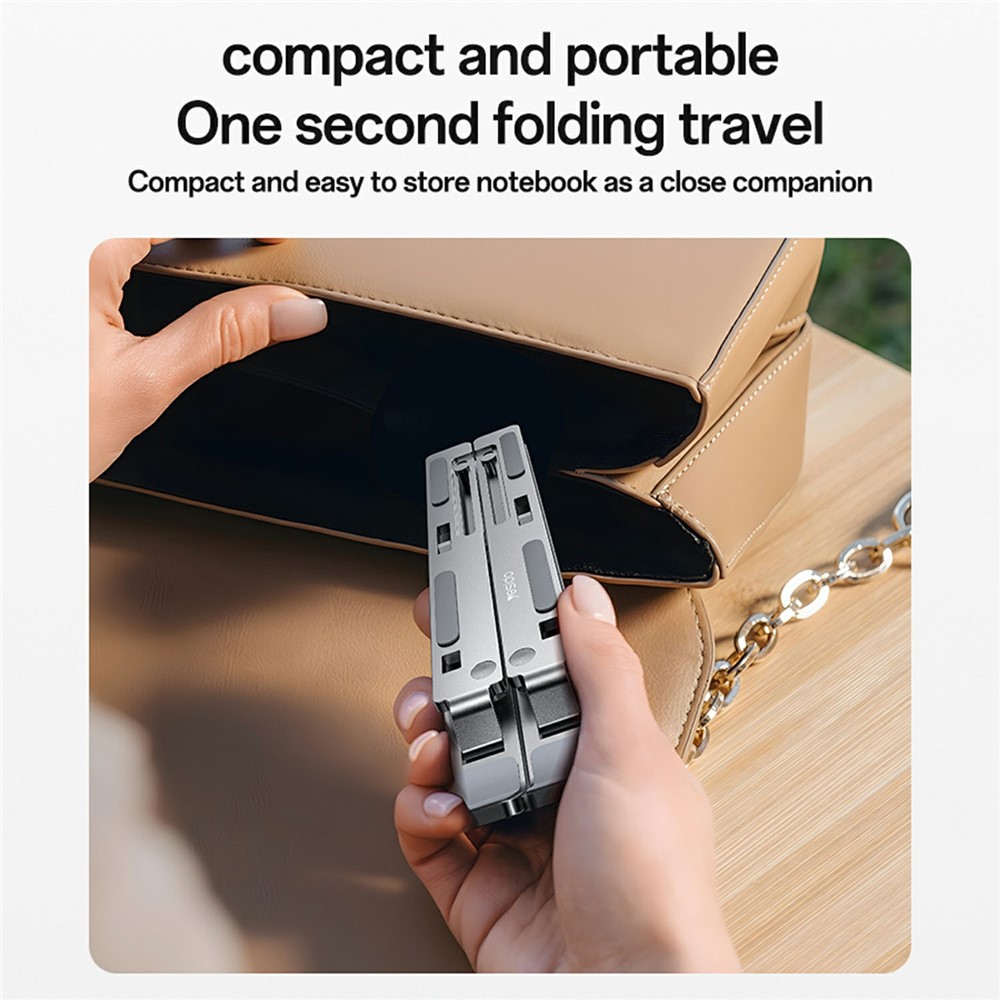 YESIDO LP07 For 13 - 20 Inch Laptop Bracket Height Adjustable Aluminum Alloy Notebook Stand - Image 7