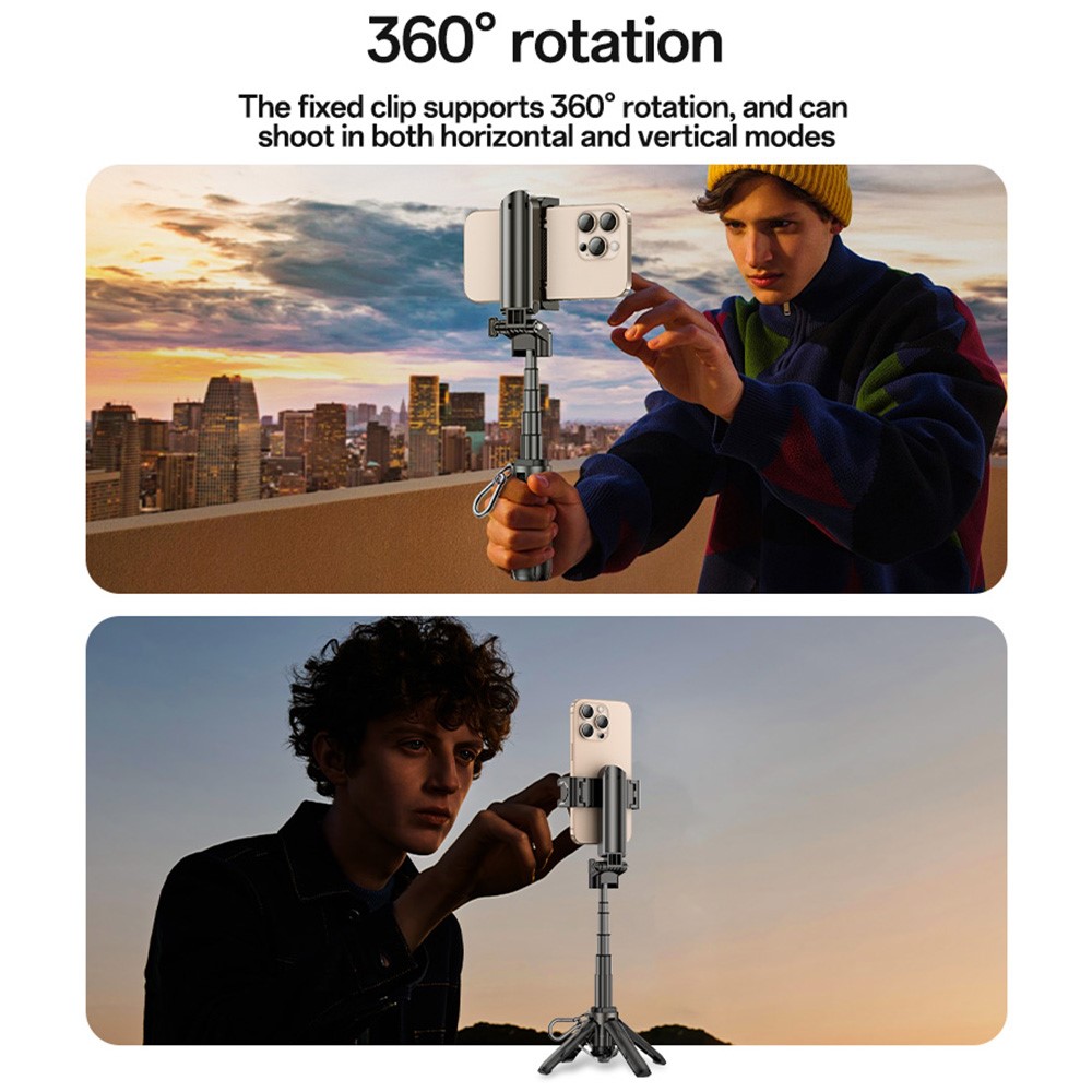 YESIDO SF29 For Android / iOS Mini Bluetooth-Compatible Selfie Stick Extendable Tripod with Remote Control - Image 7