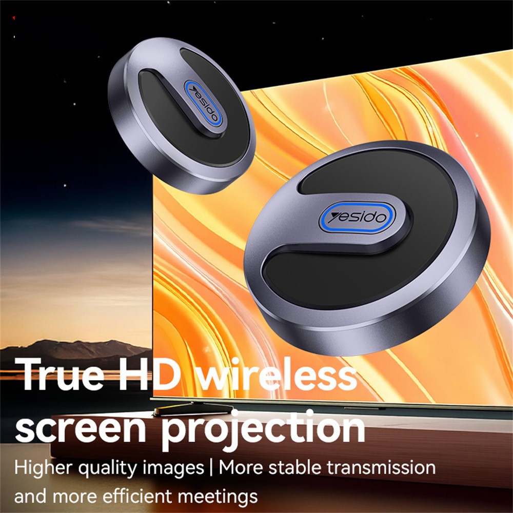 YESIDO TV15 Wireless Display Adapter 2.4G / 5G WiFi Screen Mirroring Dongle for Miracast / Airplay / DLNA - Image 4