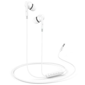 YESIDO YH46 3.5mm Wired Earphones with Micphone One-Button Control Corded Headphones for Calls / Music - White