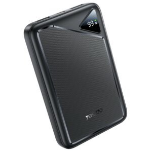 YESIDO YP80 10000mAh Power Bank Digital Display 2.4A Fast Charging Portable Charger with 2 USB + 1 Type C Ports