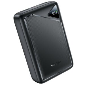 YESIDO YP81 20000mAh Power Bank Digital Display 2.4A Fast Charging Portable Charger with 2 USB + 1 Type C Ports