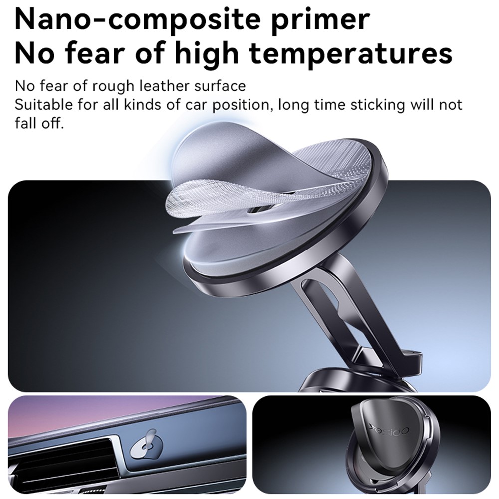 YESIDO C210 Dual Ball Head Design Magnetic Car Phone Holder Zinc Alloy Cellphone Stand - Image 4