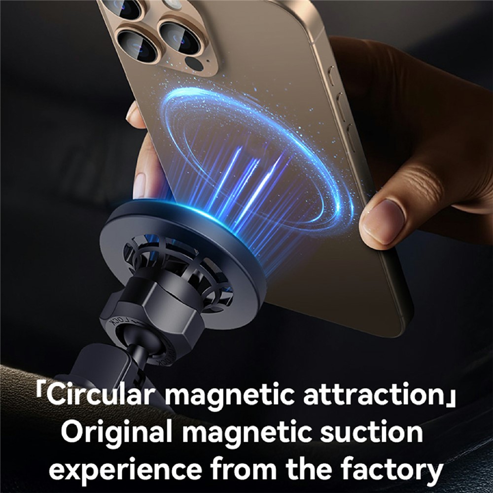 YESIDO C221 Car Mount Holder Circular Air Vent Compatible Stand Rotatable Adjustable Diameter - Image 2