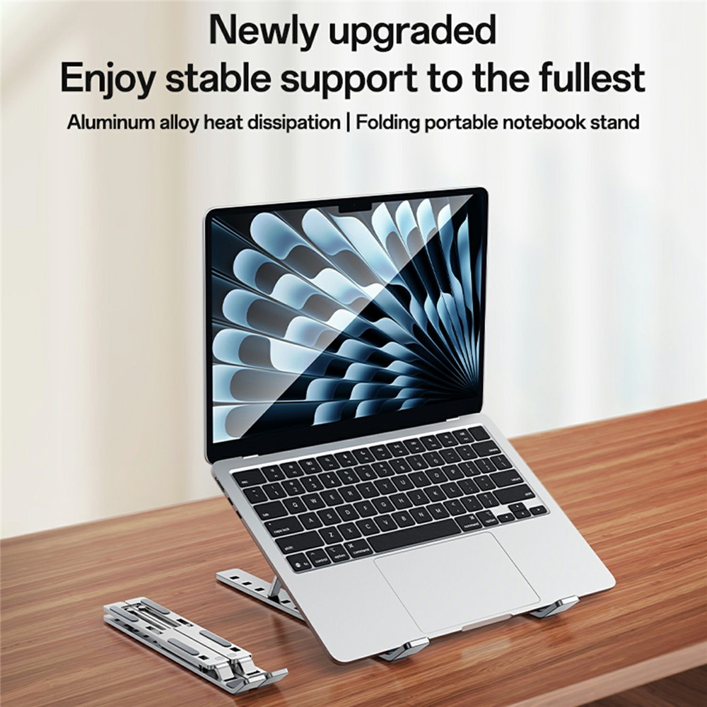 YESIDO LP07 For 13 - 20 Inch Laptop Bracket Height Adjustable Aluminum Alloy Notebook Stand - Image 2