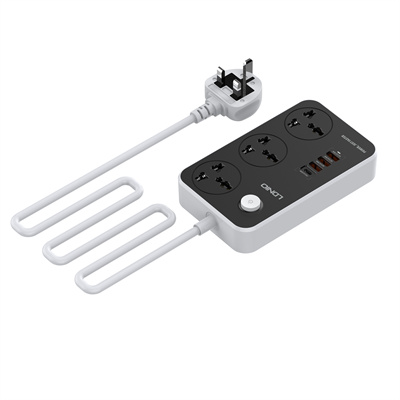 LDNIO SC3412, 3 X AC Outlets Universal Power Strip + 3 Port USB, Type-C - Image 3