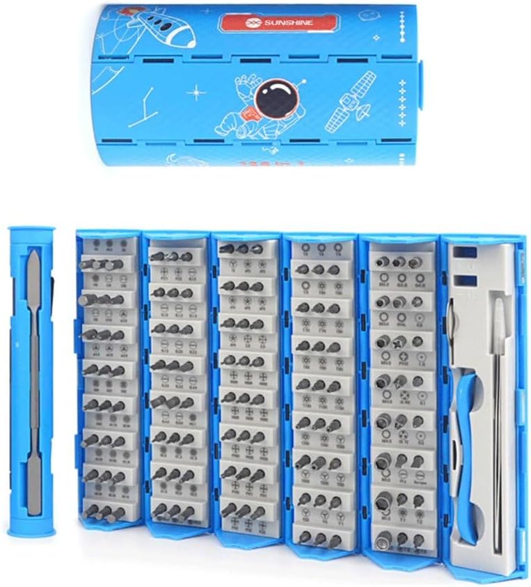 Sunshine 128-in-1 Precision Screwdriver Set For Cellphone, Tablet, Computer Repair - Image 4