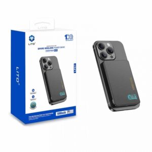 Lito LP07 10000mAh 15W Ultra Thin 3-in-1 Magnetic Power Bank with OLED