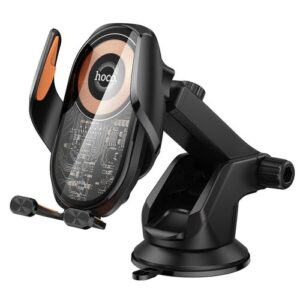 Hoco “HW34 Blue Whale” 3-axis linkage wireless fast charging car holder for centre console