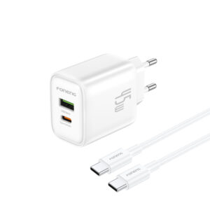 Foneng EU67 A+C 2-Port GaN Charger (45W) with Type-C Cable