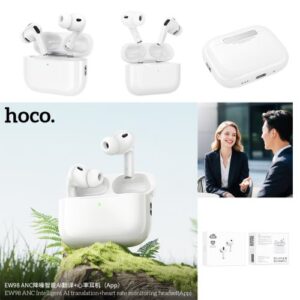 Hoco “EW98 ANC Intelligent AI translation+heart rate monitoring headset(App)”