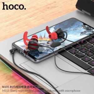 Hoco “M105 Sharp wire control gaming earphones with microphone”
