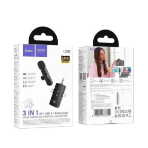 HOCO L20B Fair wireless microphone(iP/Type-C/3.5)
