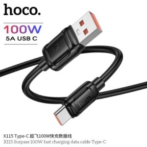 Hoco “X115 Surpass 100W fast charging data cable Type-C”
