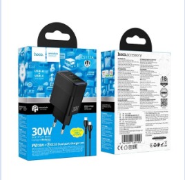 HOCO CS112A Lounge PD30W+QC3.0 charger set(C to C)(EU)