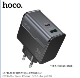 HOCO CS74A Star Speed PD45W+QC3.0 charger(EU)