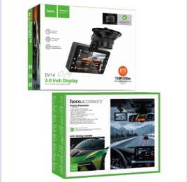 HOCO DV14 3-inch screen display driving recorder (720P)
