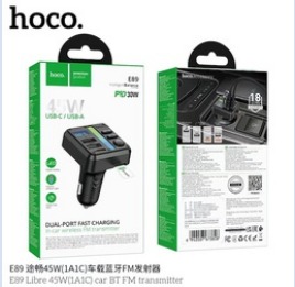 HOCO E89 Libre 45W (1A1C) car BT FM transmitter