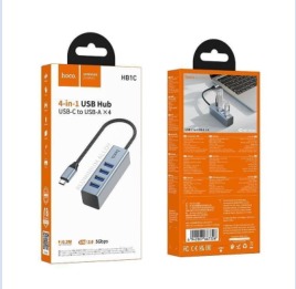HOCO HB1C 4-in-1 converter(Type-C to USB3.0*4)