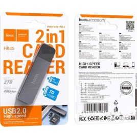 HOCO HB45 Spirit 2-in-1 USB/Type-C 2.0 card reader