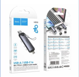 HOCO HB56 Victory USB/Type-C 3-in- 1 card reader