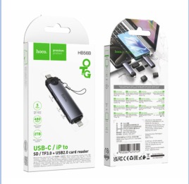 HOCO HB56B Victory Type-C/iP 3-in-1 card reader