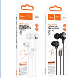 HOCO M116 Benevolent universal digital earphones with microphone Type-C