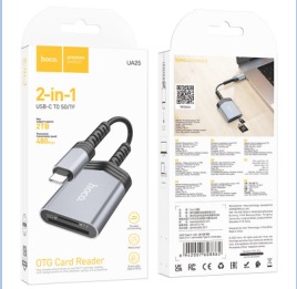 HOCO UA25 2-in-1 card reader iP
