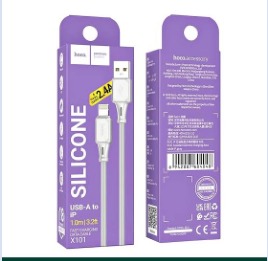 HOCO X101 Assistant silicone charging data cable iP