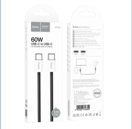 HOCO X104 Source 60W charging data cable Type-C to Type-C(L=1M)