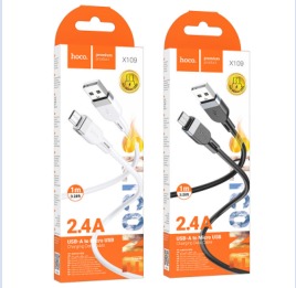HOCO X109 Energy silicone charging data cable Micro (L=1M)